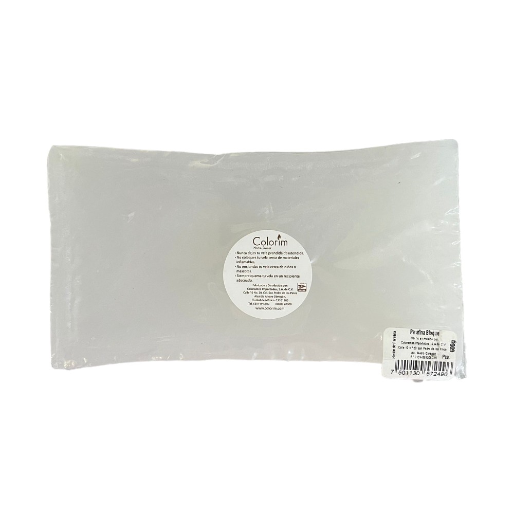 PARAFINA EN BLOQUE GRANDE 600GR