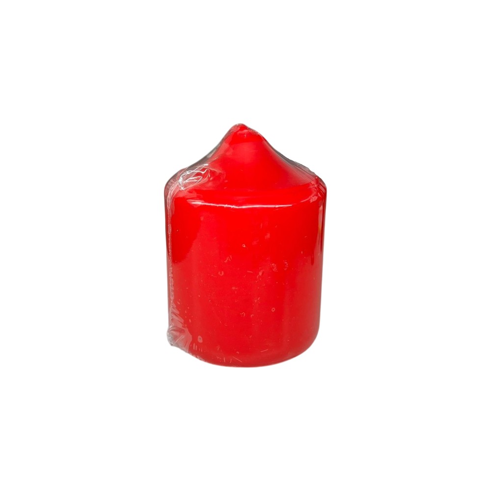 VELA MINI PILLAR ROJO