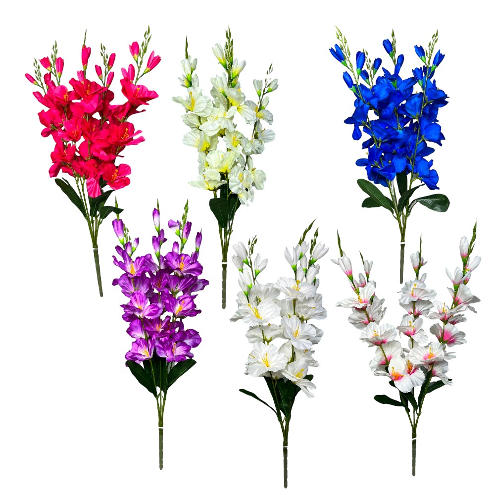 RAMO DE GLADIOLA SATINADA X5
