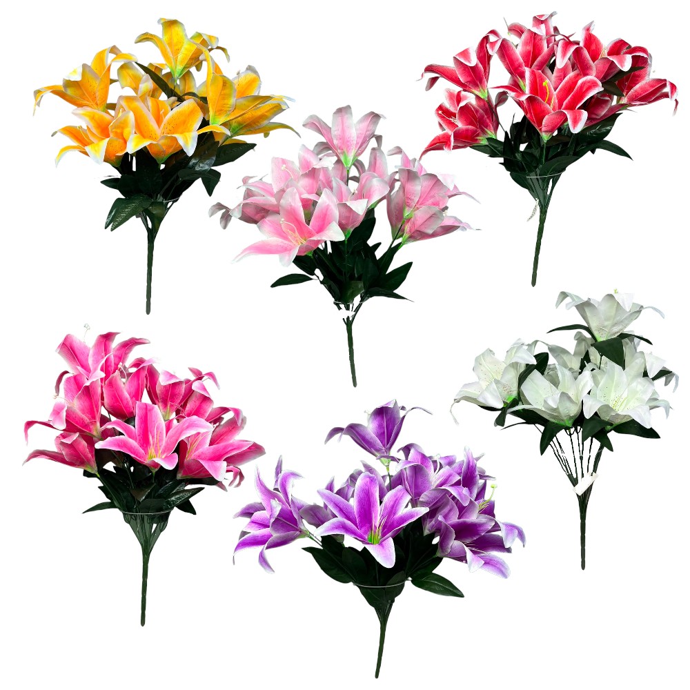 RAMO DE LILY SATINADA X12
