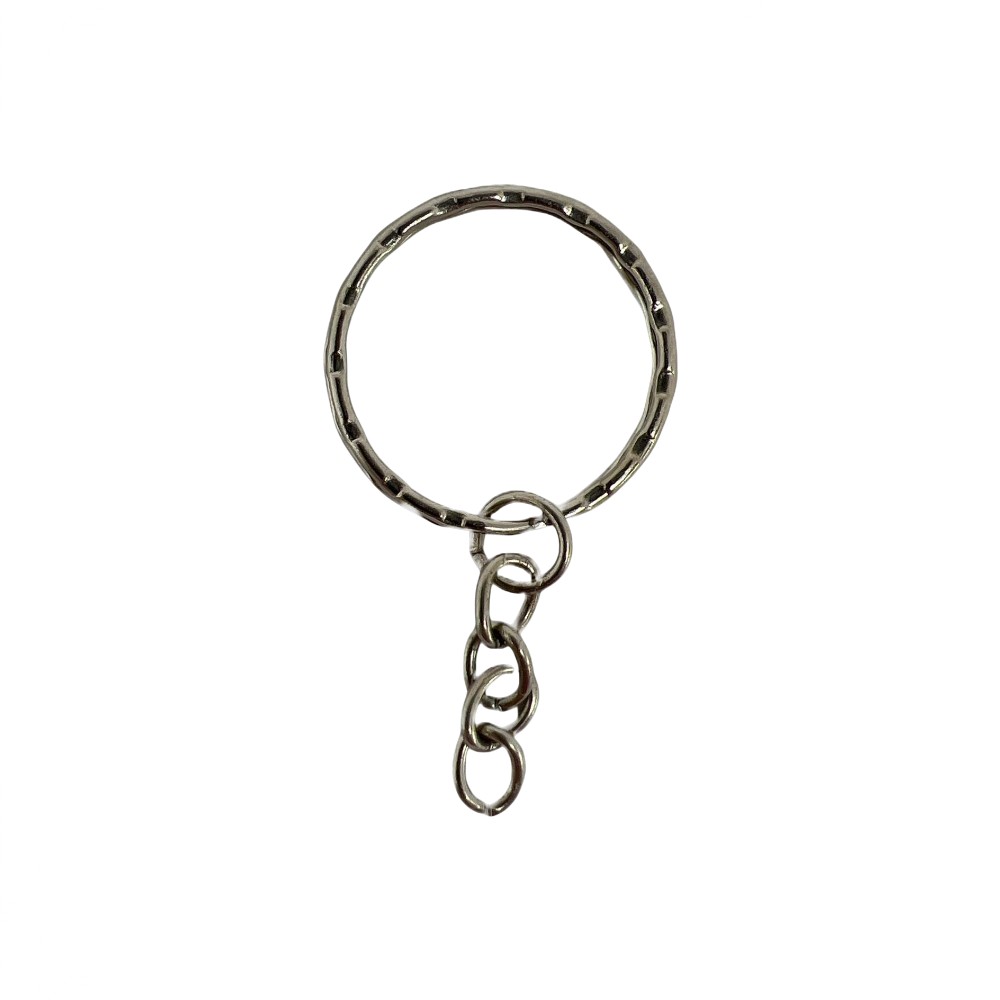 LLAVERO ECONOMICO GRANDE 28MM C/CADENA