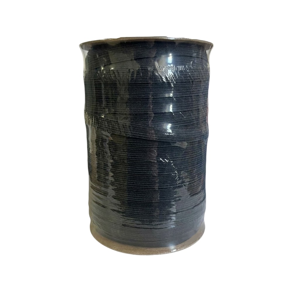 ELASTICO POLIESTER # 14 C/ 100 MTS NEGRO