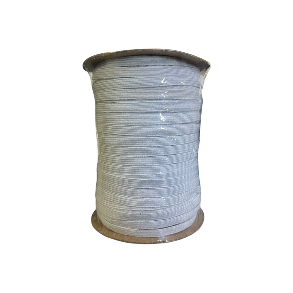 ELASTICO POLIESTER #10 C/100MT BLANCO