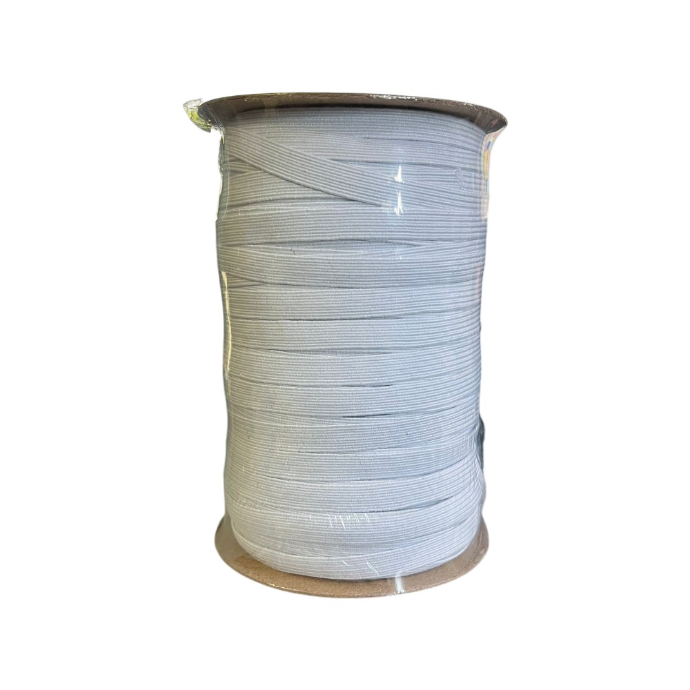 ELASTICO POLIESTER #12 C/100MT BLANCO