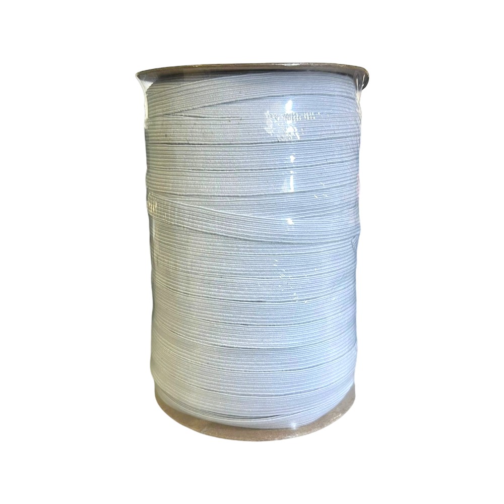 ELASTICO POLIESTER #14 C/100MT BLANCO