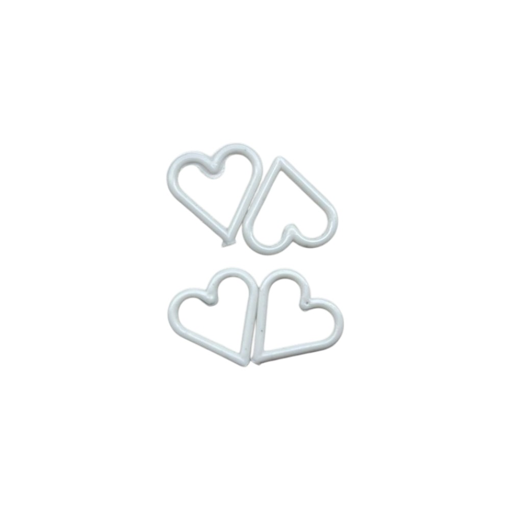 ARGOLLA PLASTICA  CORAZON JULYZ C/50PZS