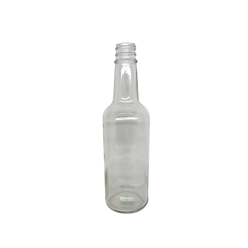 VIDRIO BOTELLITA TEQUILERA REDONDA  375ML