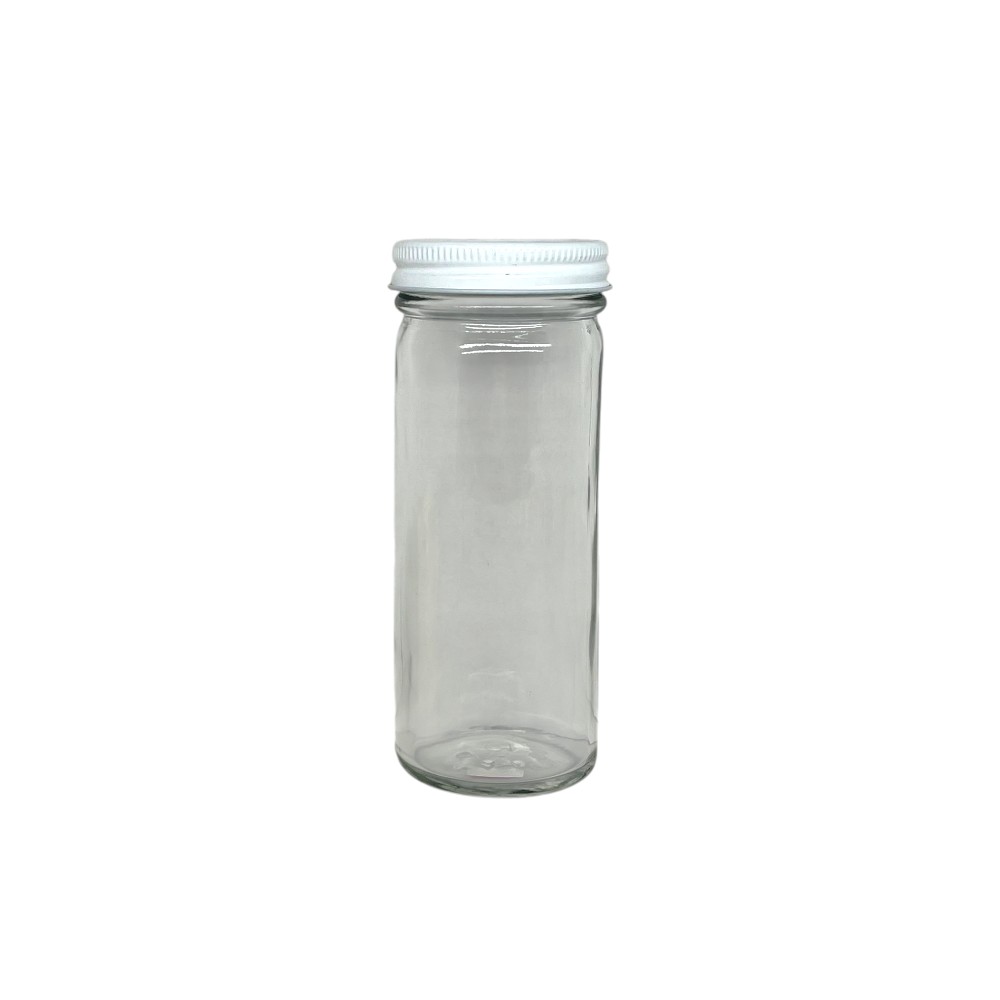 VIDRIO TARRO ACEITUNERO CON TAPA LAMINA 120ML