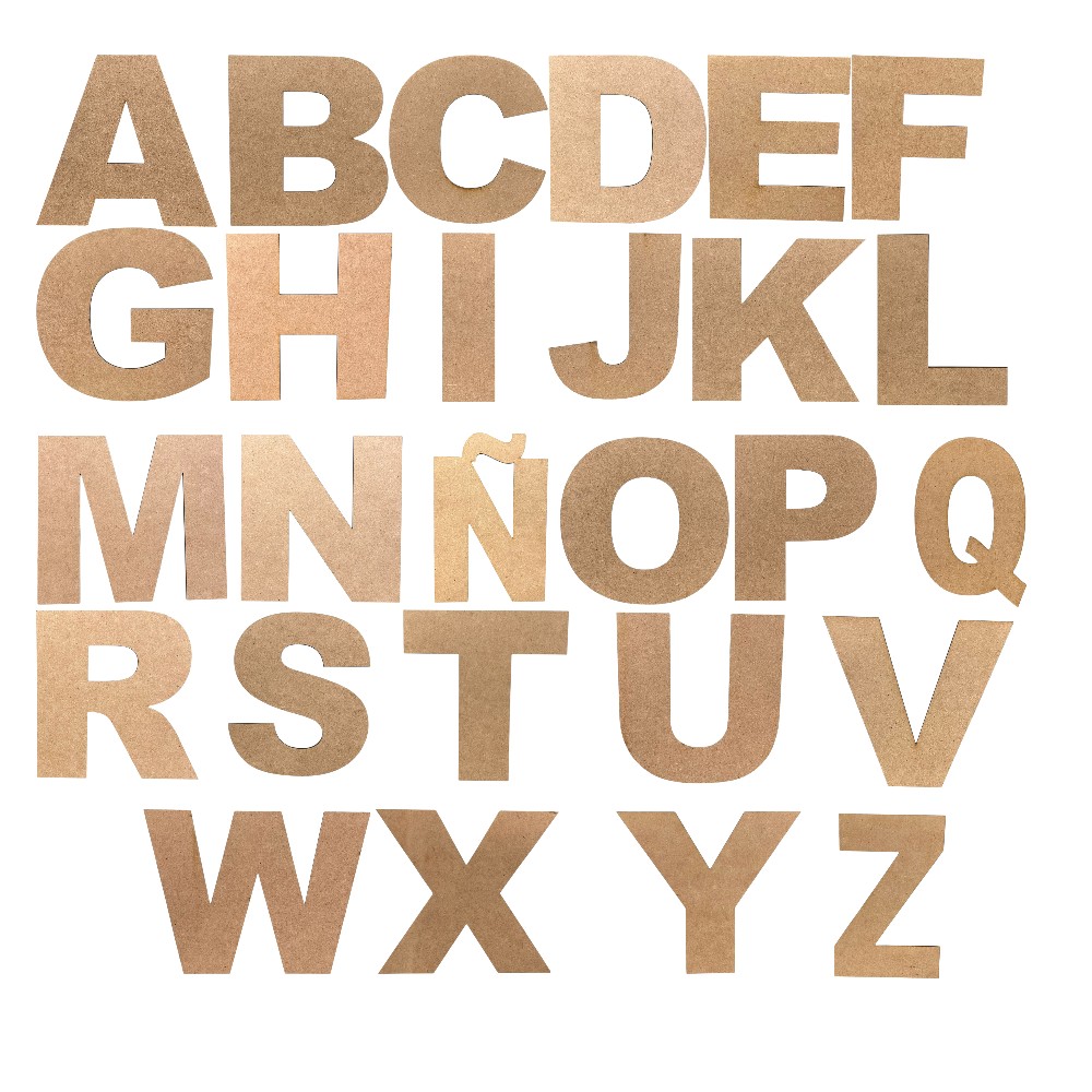 LETRA / NUMEROS MADERA 15CM