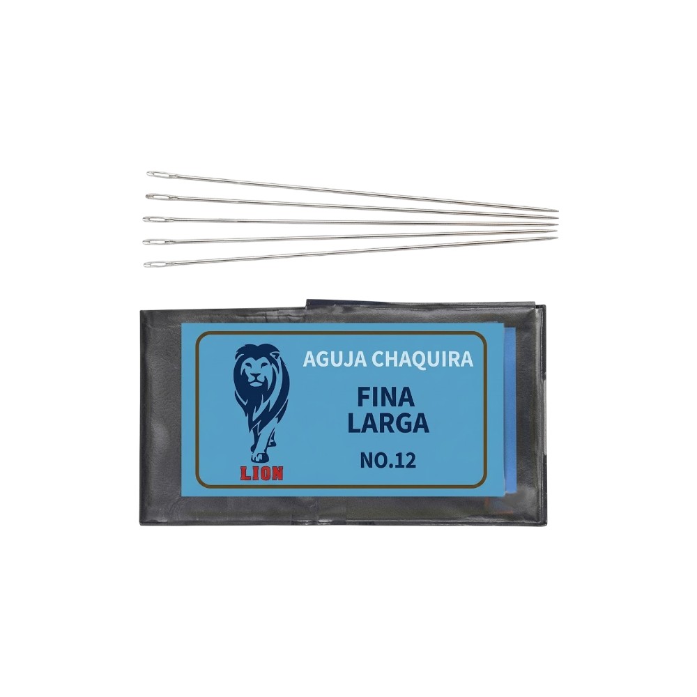 [NAEN600900] AGUJA CONFETTI CHAQUIRA FINA LARGA #12 C/25PZAS