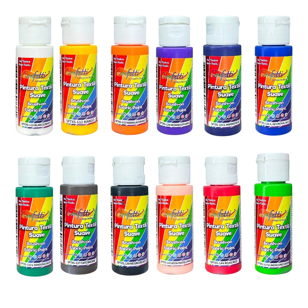 [0310003CON093] PINTURA P/CAMISETA TEXTIL CONFETTI