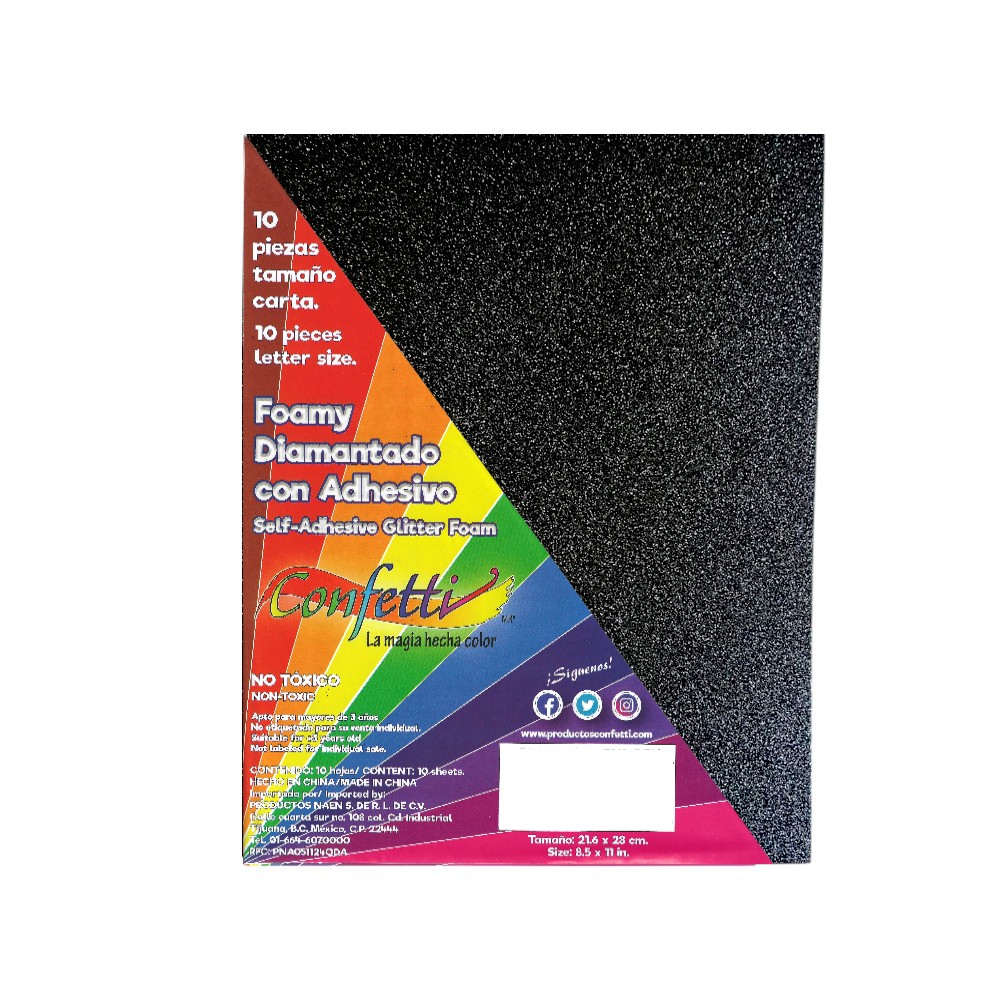 [030257] FOMI TAMAÑO CARTA DIAMANTADO CON ADHESIVO
