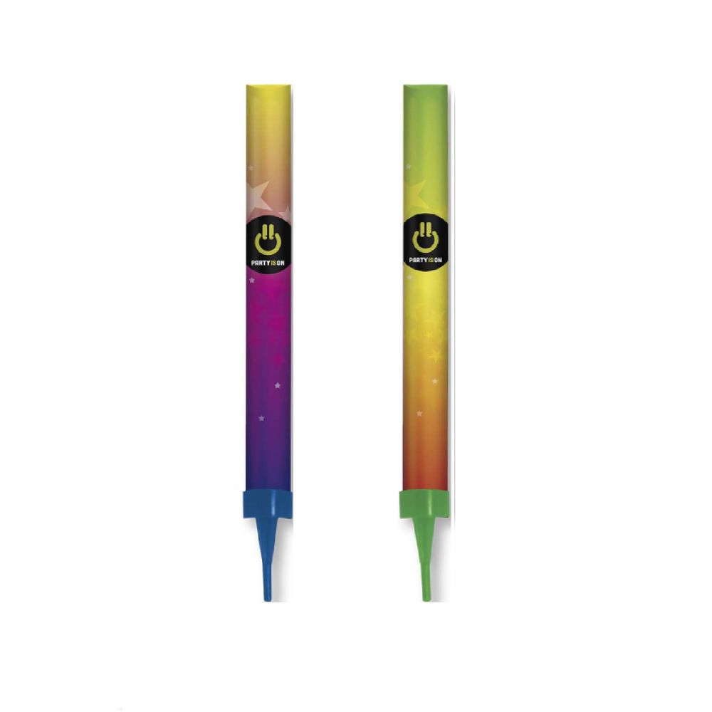[7506396141332] VELA MAGICA PARTY IS ON GRANEL TRICOLOR 14 CM
