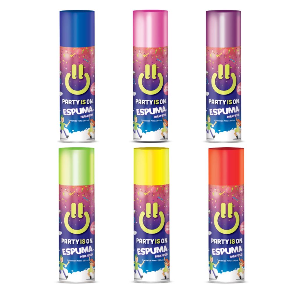 [7506396159528] ESPUMA PARA FIESTA PARTY IS ON 250ML