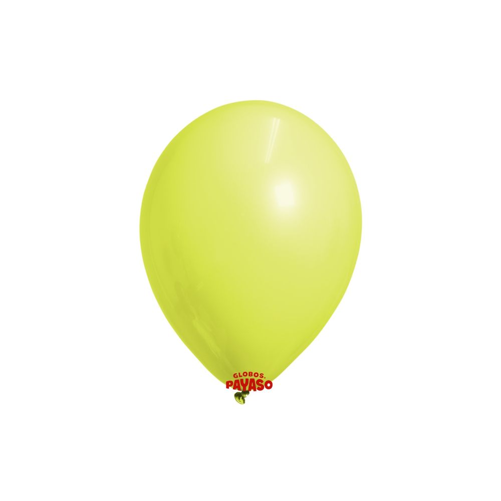 [FAB464960] GLOBO PAYASO PASTEL AMARILLO #5 C/100PZ