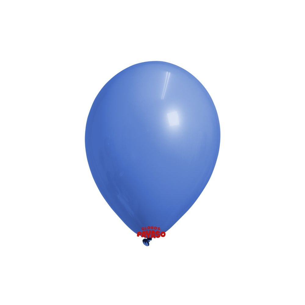 [FAB465110] GLOBO PAYASO PASTEL AZUL OBSCURO #5 C/100PZ