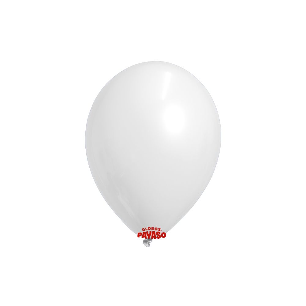 [FAB465158] GLOBO PAYASO PASTEL BLANCO #5 C/100PZ