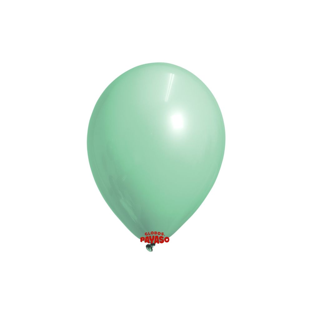 [FAB465271] GLOBO PAYASO PASTEL VERDE CLARO #5 C/100PZ