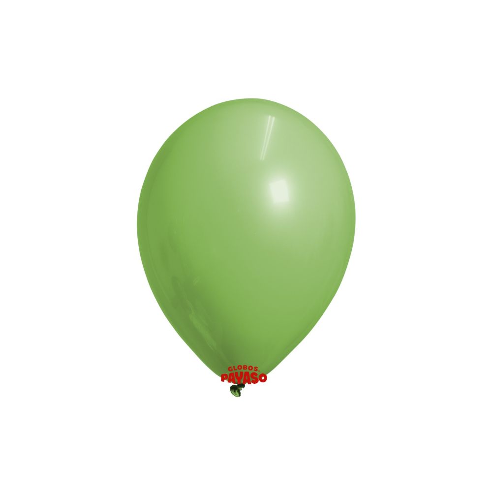 [FAB465301] GLOBO PAYASO PASTEL VERDE OBSCURO #5 C/100PZ
