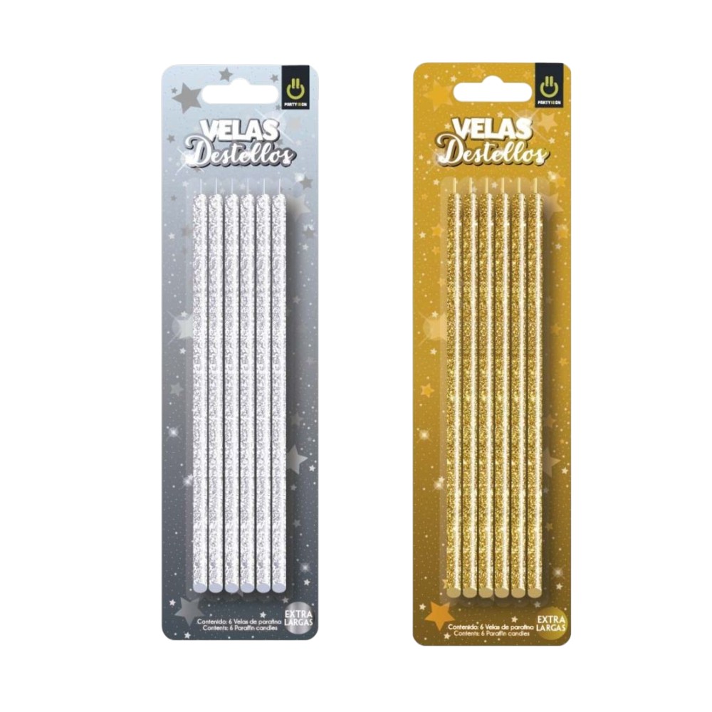 [FAB026586] VELA DESTELLOS DE VARIOS COLORES