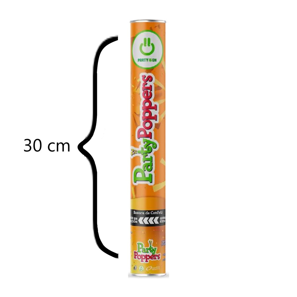 [FAB147199] PARTY POPPERS ESTRELLA METALICA DORADA 30CM