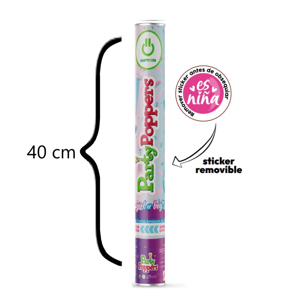 [FAB147212] PARTY POPPER REVELACION  40CM