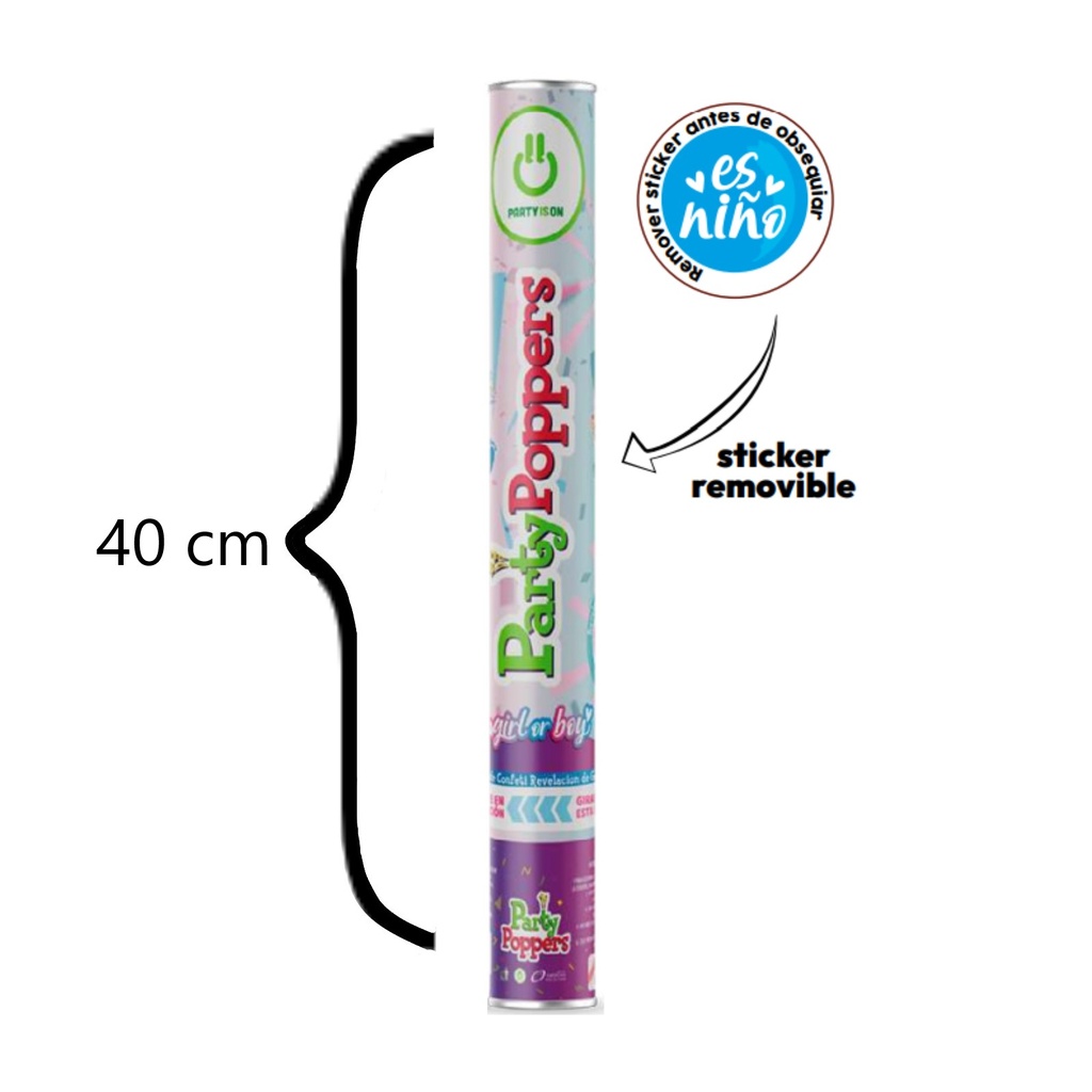PARTY POPPER REVELACION 40CM