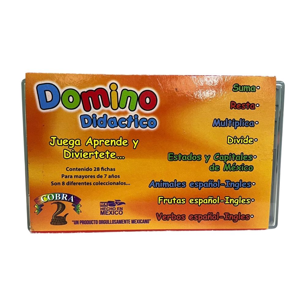 [DIC03356] DOMINO DICACTICO COBRA C/28FICHAS