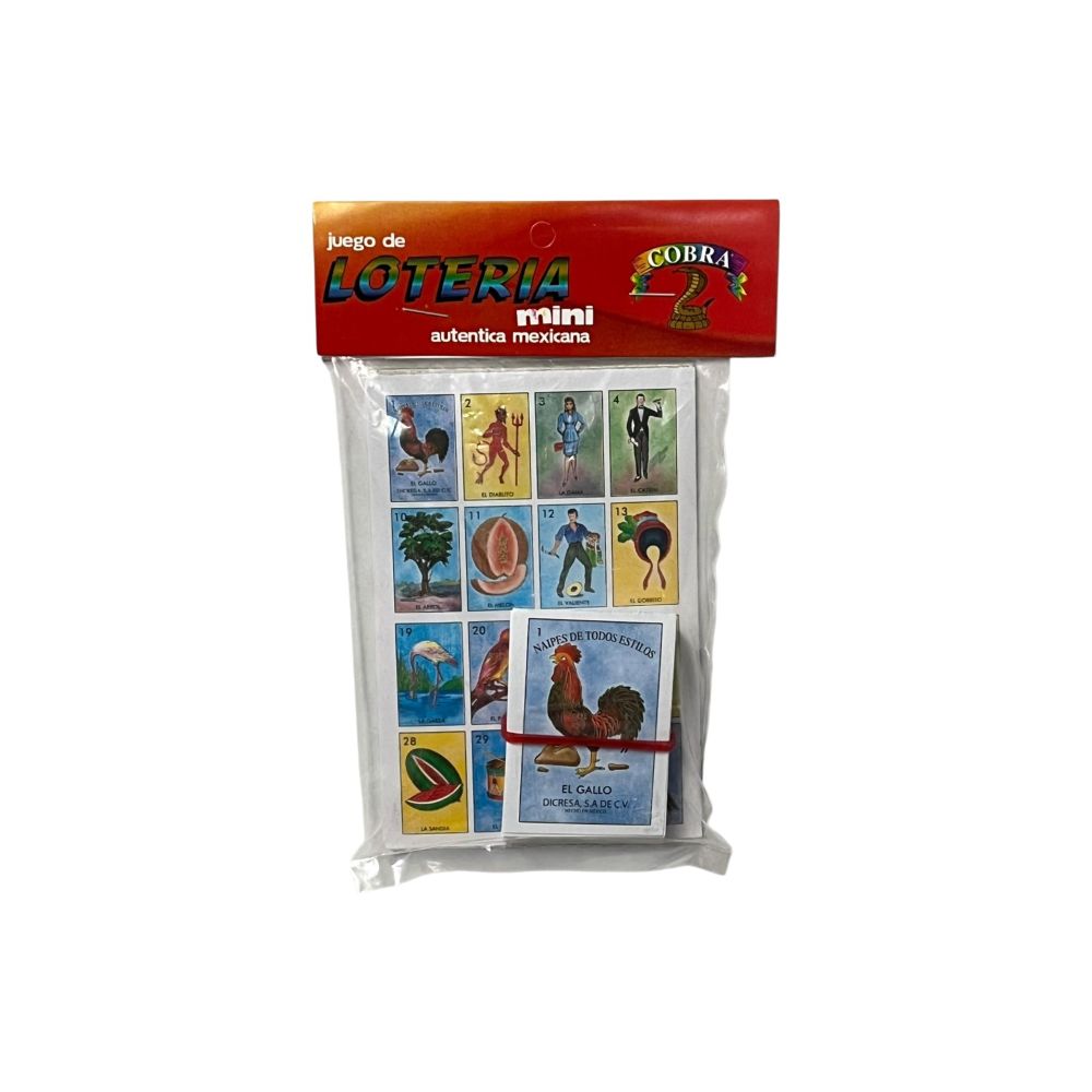[DIC081135] LOTERIA COBRA MINI 8 TABLAS