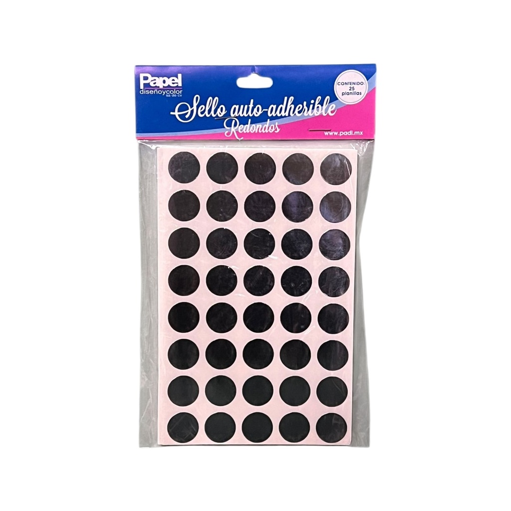 [PAD065] SELLOS AUTO ADHERIBLE REDONDOS 17MM PADI