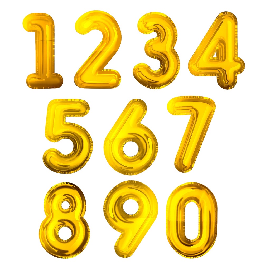 [PAD2291] NUMEROS GLOBO ORO/PLATA CARTEL