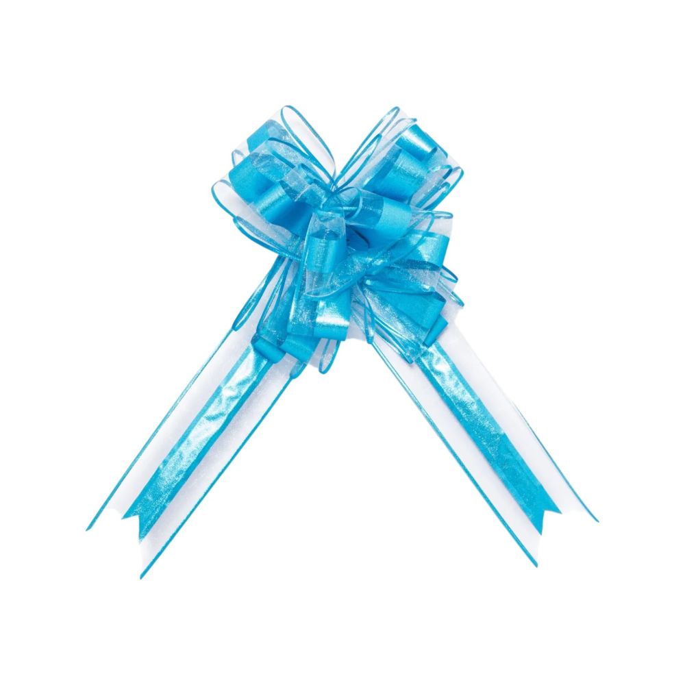 [RIBMORMEGOMD1] MOÑO ORGANZA METALICO GOFRADO MEDIANO V/COLORES