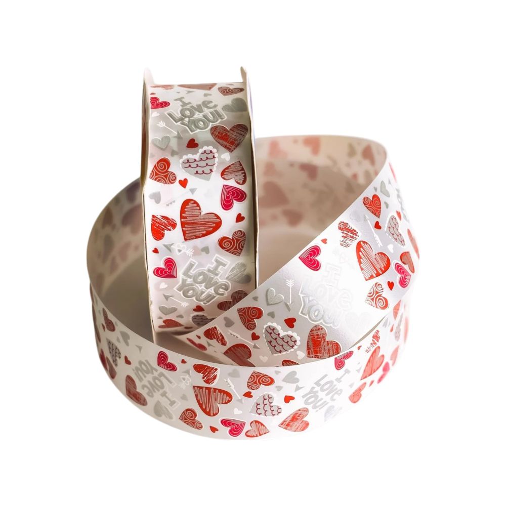 [7506080942726] LISTON RESPLANDOR #9 CORAZON SCRIBBLE 40 MTS