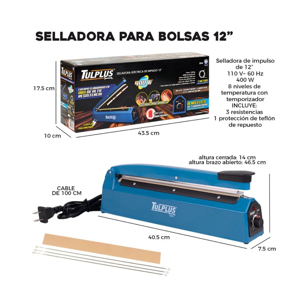 [FMH3006] SELLADORA ELECTRICA DE IMPULSO 12''