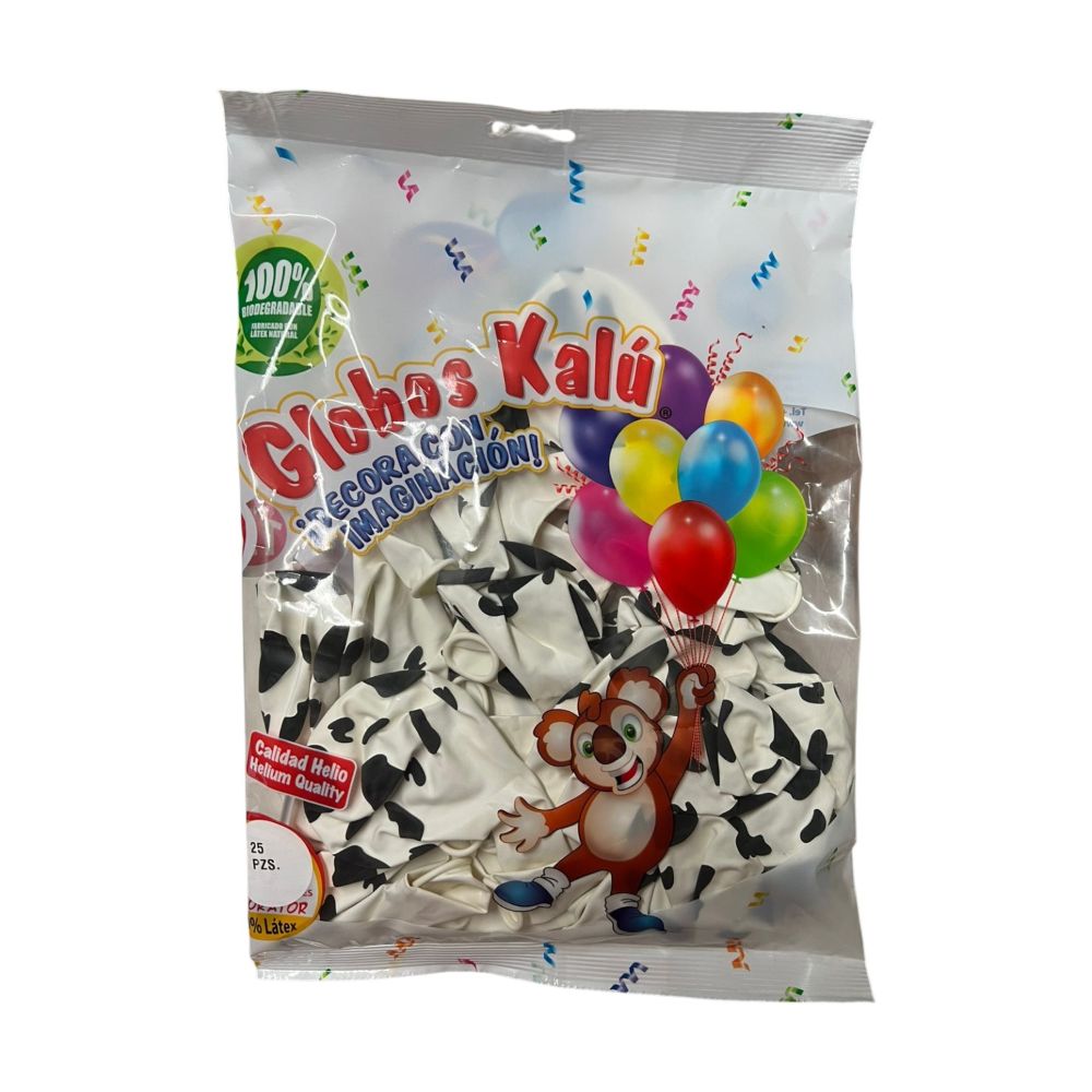 [7502322471467] GLOBO KALU IMPRESO VACA #12 C/25PZAS