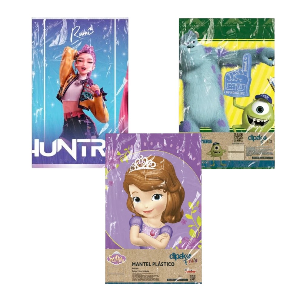[DIP3163] MANTEL PLASTICO DIPAK V. PERSONAJES