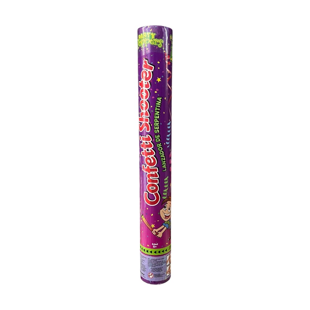 [GRAN5391] PARTY POPPERS 40CM MORADO/AMARILLO