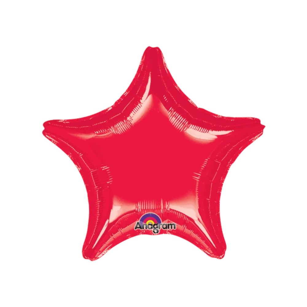 [CONV18129/02] 22S GLOBO METALICO ROJO STANDARD #22
