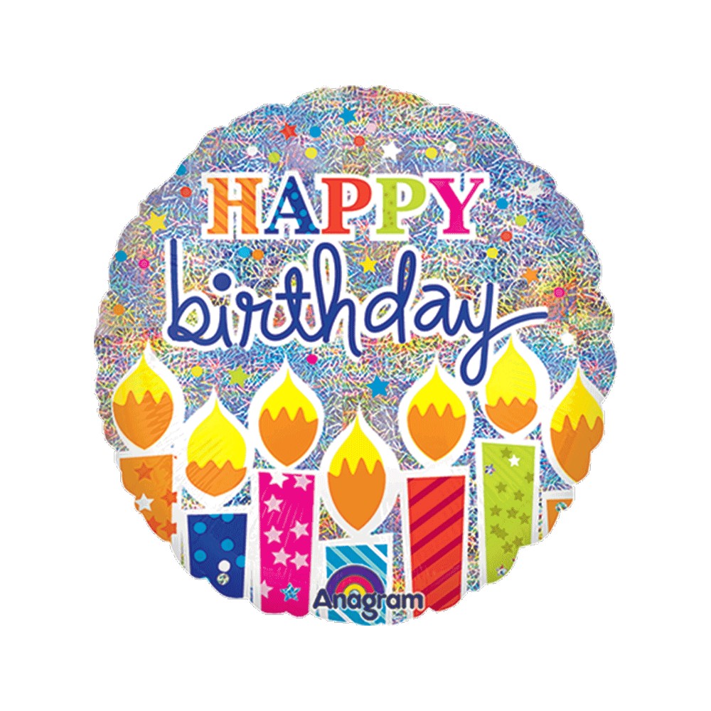 [CON24481/02] 18C SHIMMER BIRTHDAY CANDLES STANDARD