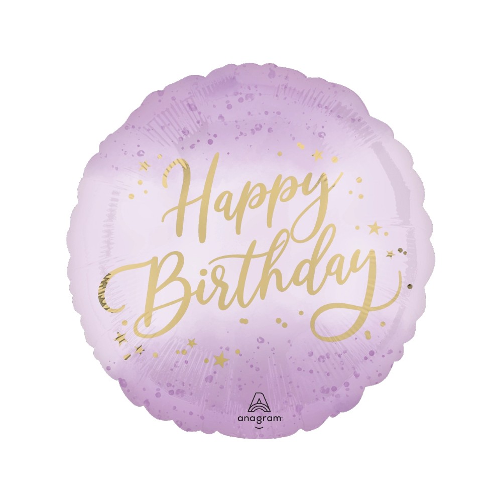 [CONV50285/02] 17C MET LAVENDER LUXE BIRTHDAY STANDARD ANAGRAM